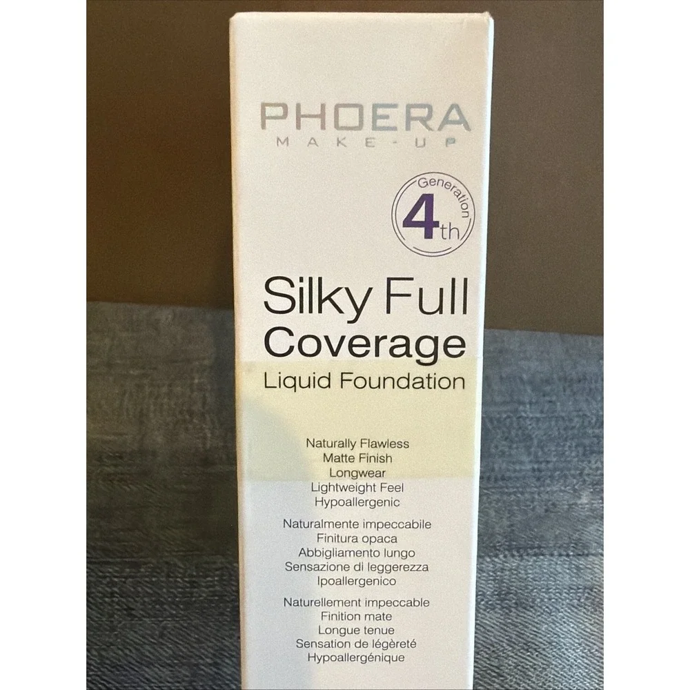 2 Pack PHOERA Foundation,Full Coverage Foundation 102 Nude NIB